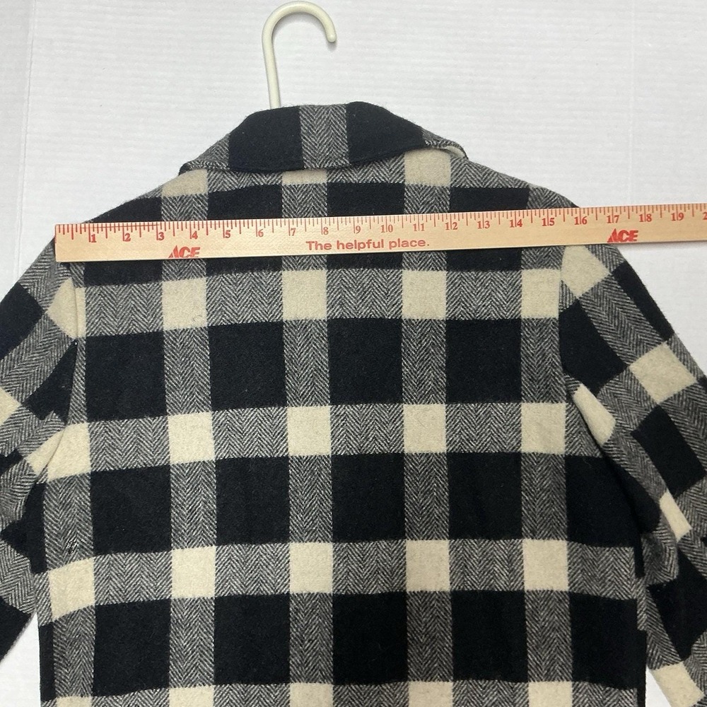 Vtg Pendleton Jacket Women's Medium Plaid 100% Virgin Wool Made USA 60s Pockets - Picture 8 of 16